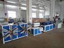 PE Single Wall Corrugated Pipe Extrusion Line , Plastic Extruder Machinery