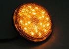 Yellow 24 Round LED C Brake Light 12V , Original Reflector Retrofit LED Lamps