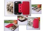 Ultra Thin 3 in 1 Leather Flip Cover For iPhone5C , Mobile Phone Protection case