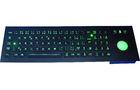 IP65 dynamic vandal proof stainless steel backlight PC keyboard with trackball with numeric keypad