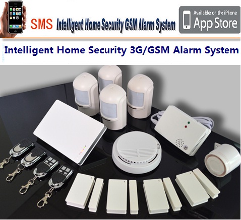 Wireless 3G Alarm, Smart Home 3G Alarm,Intelligent Home Security 3G/GSM Alarm System,Burglar alarm,Wireless 3G/GSM alarm control panel