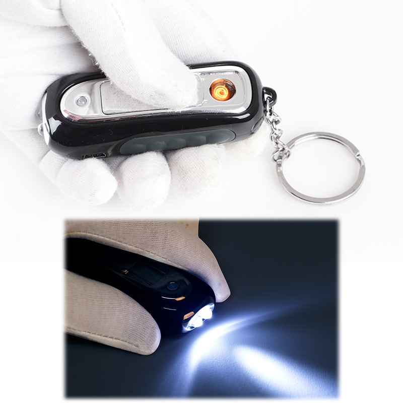 Usb Cigarette Lighter With Led Torch