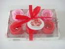 Romatic rose flower candle set for valentine& acute;s day