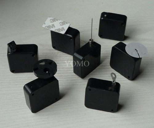 Tethers/Retractors/Recoilers/cordwinders,retractors and tethers for retail store displays