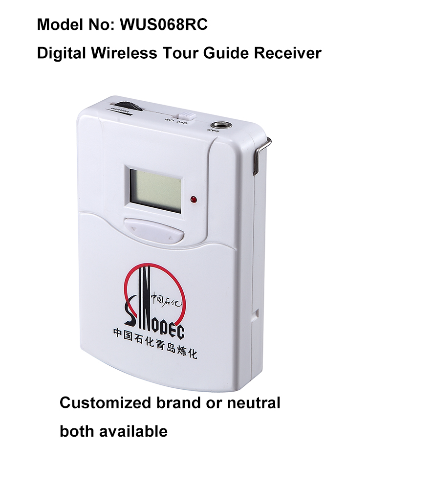 Professional UHF digital Tour Guide System/Wireless Conference Equipment WUS068R