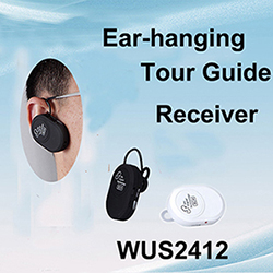 Sell Mini Ear-hang Tour Guide System/Bluetooth-Earphone-Size Audio guide Receiver