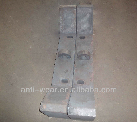 Sill Bar of High Cr Cast Iron Castings With Hardness More Than HB601