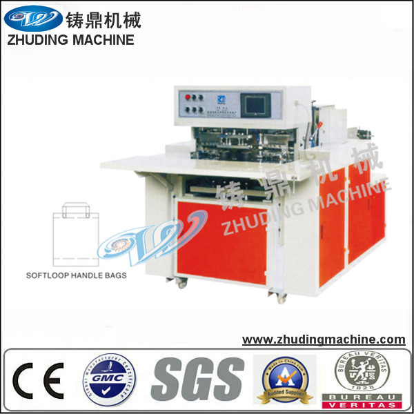 Automatic non woven soft loop handle bag sealing machine