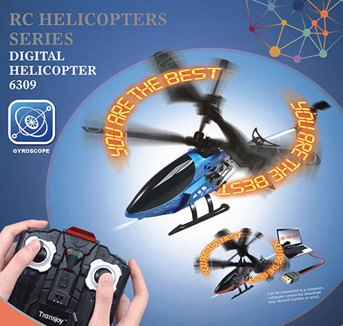 Flashing3ch RC Helicopter with Shining LED letters at Blade,