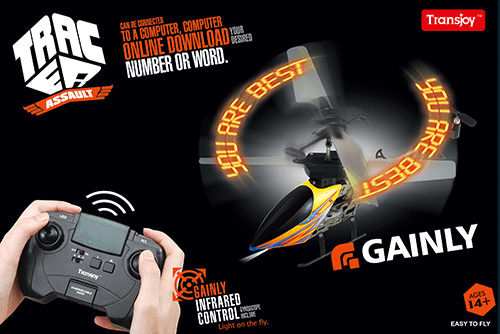 Flashing 3.5ch RC Helicopter,with LED blade
