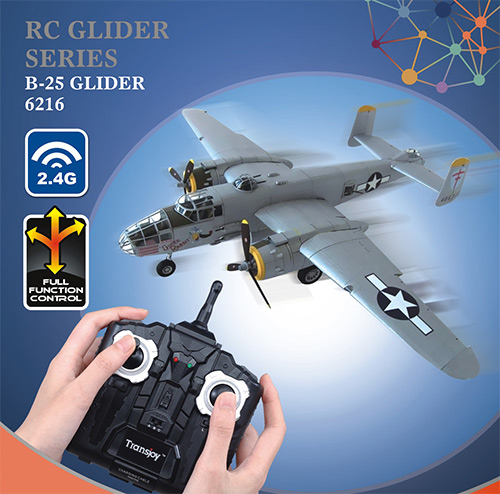 2014 TRANSJOY 2.4G RC Glider Airplane B-25,RC Toys