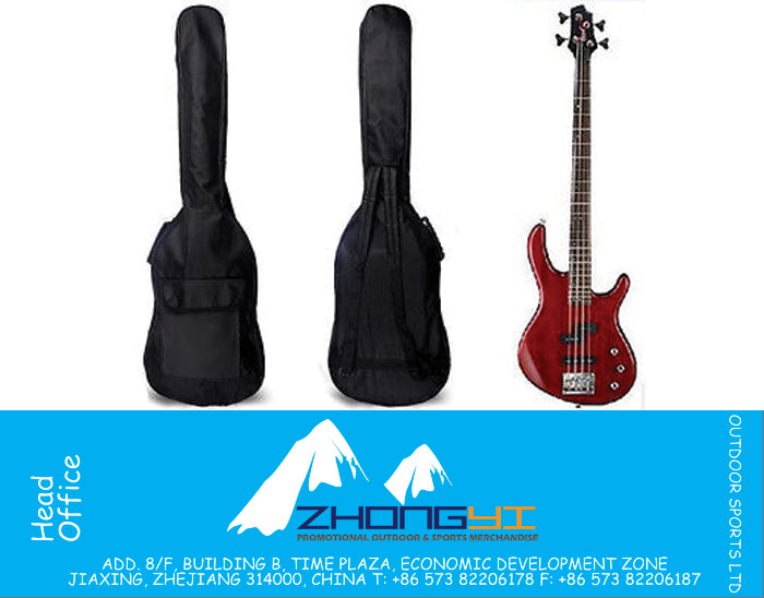 Full Size Double Straps Padded Electric Bass Guitar Gig Bag 