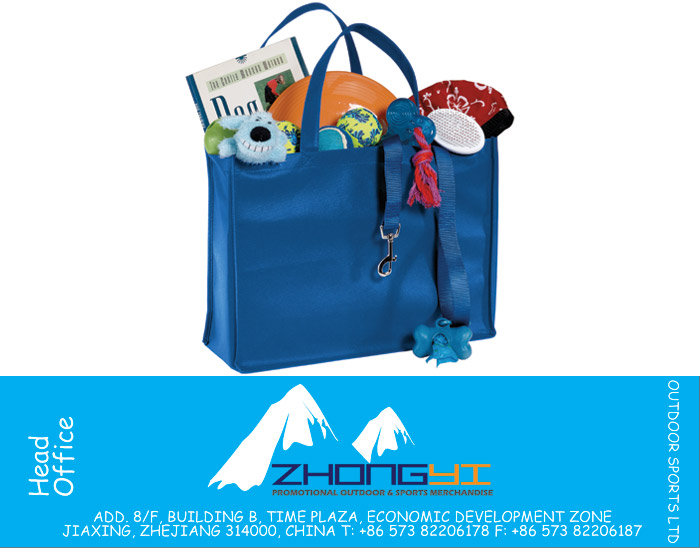 Horizontal Gusset Polypropylene Shopping Tote Bag