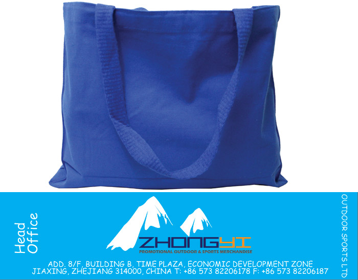 Horizontal Gusset Cotton Canvas Tote Bag