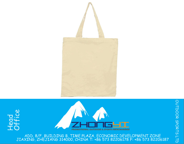 Heavy Canvas Book Bag With Gusset