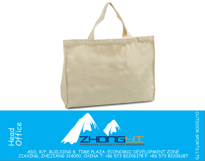 Natural Canvas Tote Shopping Bag