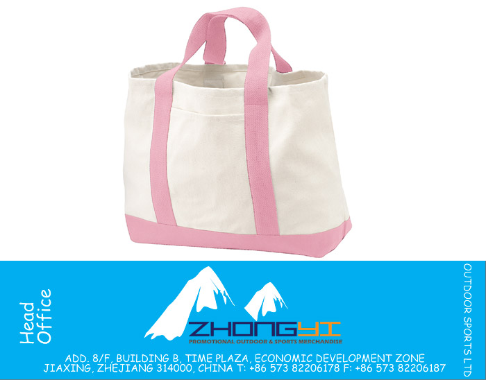 Two Tone Shopping Tote Handbag for Women