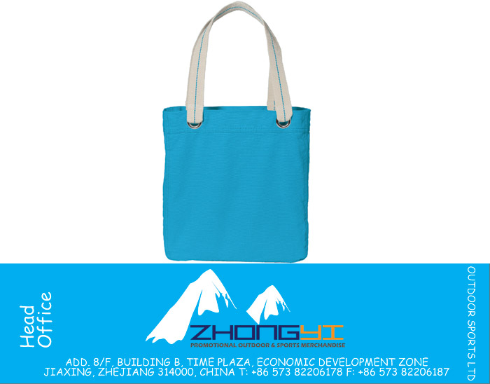 100% Garment Washed Cotton Canvas Tote Bag