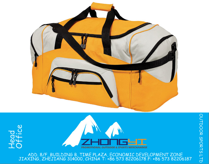 Colorblock Sport Duffel Shoulder Bag
