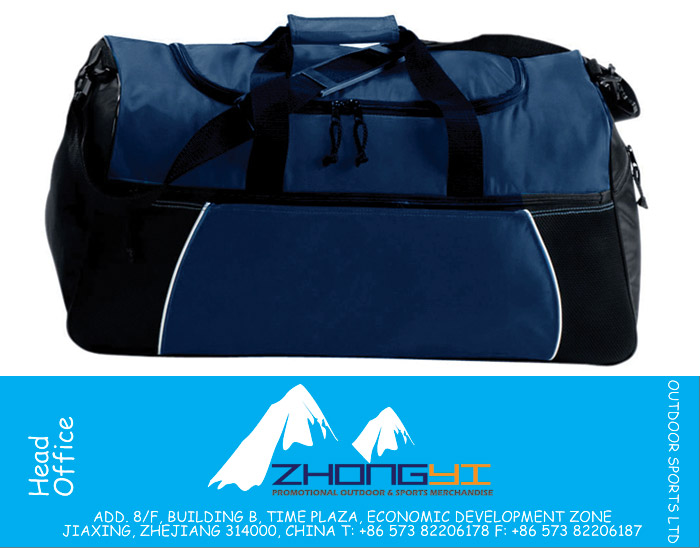 Tri-Color Athletic Sport Duffle Bag