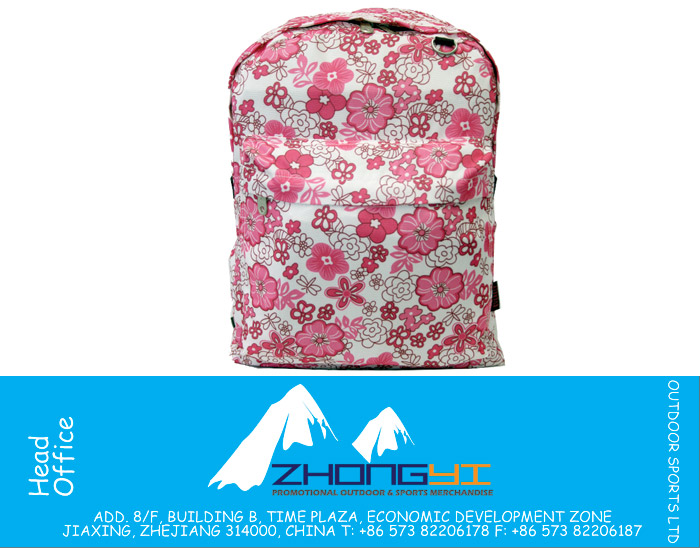 Stylish Pattern Printed Backpack Book Bag 