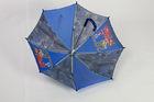 Blue Kids Parasol Umbrellas Custom Stick With Plastic Handle 15& quot; 8K