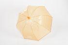 23& quot; 8 Ribs Kids Parasol Umbrellas Dome Transparent Yellow For Event