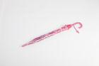 Pink PVC Dome Umbrella Durable J Shape , Transparent Umbrella For Kids