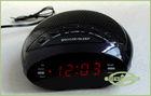 Manual Snooze Setting Tabletop Clock Radio in LED Display DC Clock Radio