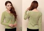 Elegant Long Sleeve Womens Casual Sweaters in Cowl Neck , Cable Knit Sweater For Girls