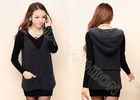 Womens Cardigan Sweaters With Hood And Pockets Button Up Sleeveless Vest
