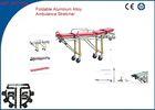 Stainless Steel Ambulance Stretchers Foldaway Emergency Rescue Wheel Stretcher