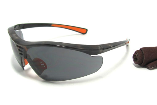 Sports Sunglasses With Gray Demi Paint