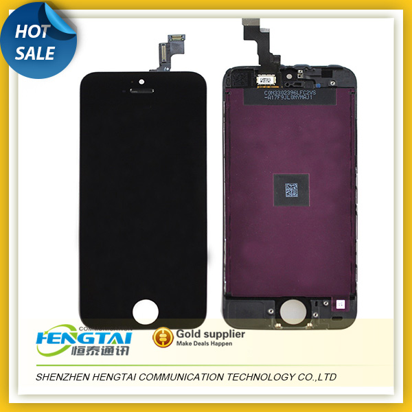 Black Front Housing LCD Display Touch Digitizer Screen Assembly for iphone 5S