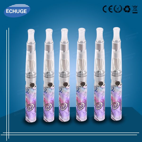 -long lasting e cig batte Embossed battery Ego Q ,K with replaceable head coil atomizer