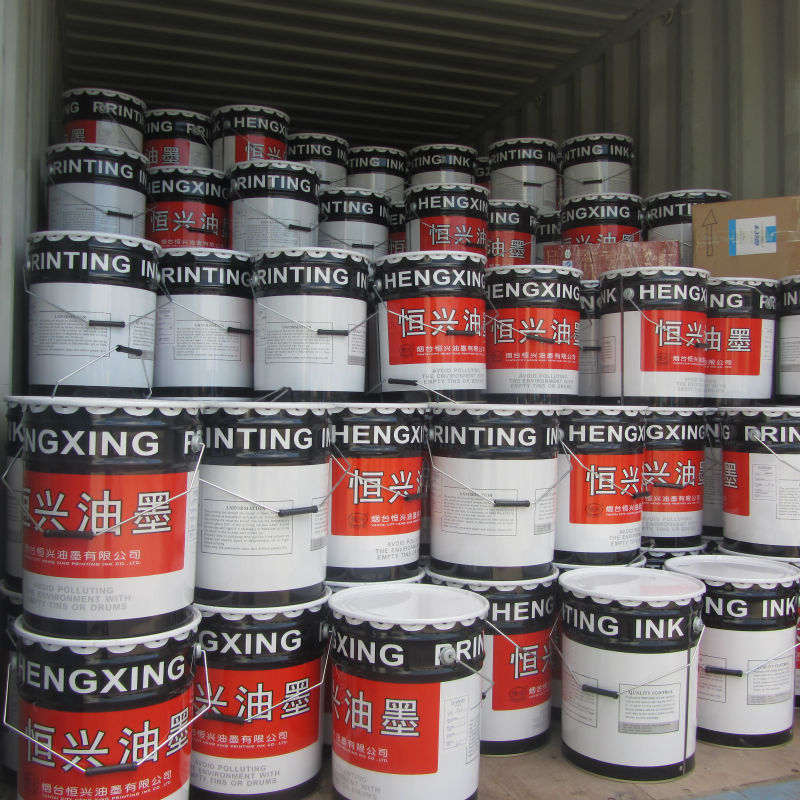 Rotogravure alcohol based ink for food package