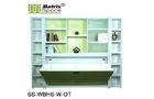 Green modern twin Murphy Wall Bed cum Office Table , hidden wall bed