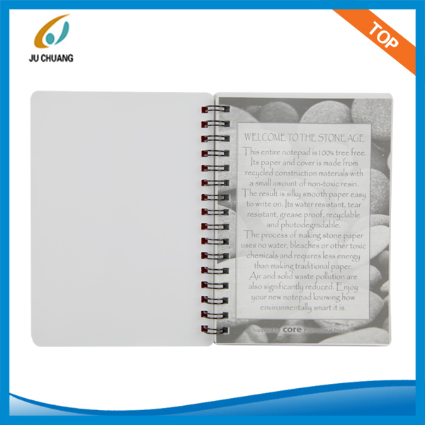 Stone paper spiral notebook