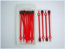 Colorful Silicone Accessories , Fancy Silicone Printed Shoelaces