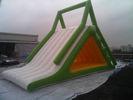0.9mm PVC Tarpauli Inflatable Water Slide / Aqua Inflatable Wet Slide for Outdoor Entertainment