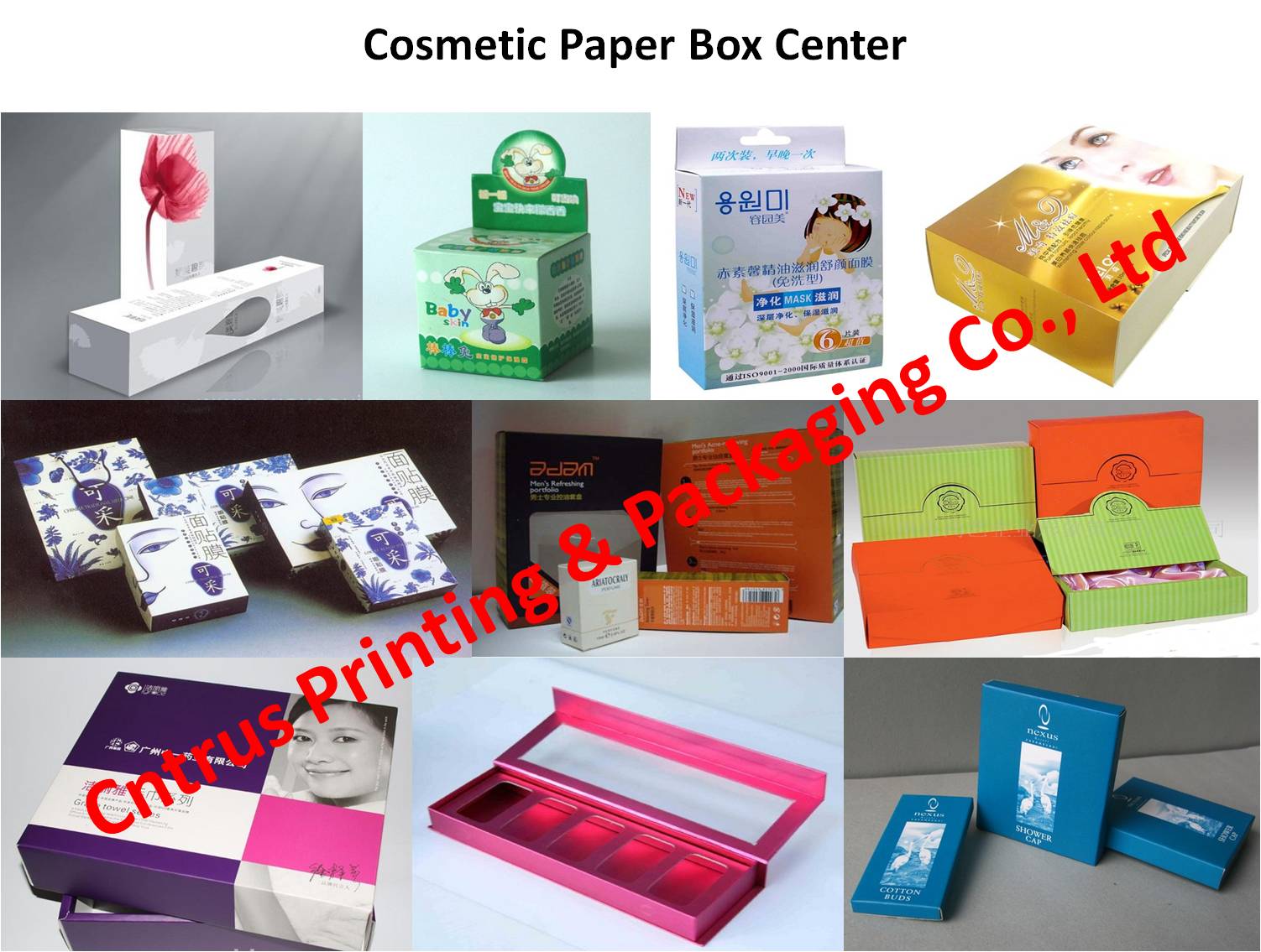 Full colored printing/ Cosmetic Paper Box Packaging