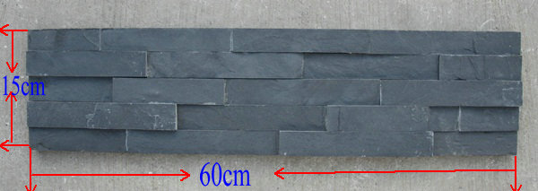 decorative Black slate stone veneer