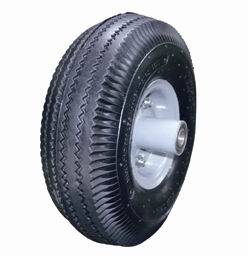 Metal rim Compare Pneumatic rubber wheel 10*3.50-4