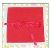Gift Cotton Drawstring Pouch Closed With Ribbon , Custom String Bags
