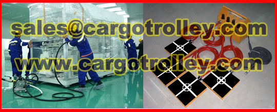 Air bearings casters applied on nuclear power station 