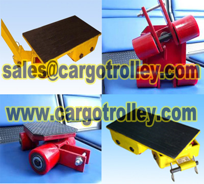 Cargo trolley works as machinery moving dolly