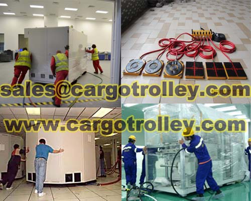 Air load skates moving equipment easily