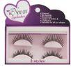 Synthetic Criss Cross False Eyelashes Natural Permanent 2 Pairs , GS Approved