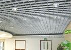 indoor Square Metal Grid Ceiling film coating / metro grille ceiling anti - corrosion