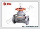 UPVC / PVC Diaphragm Valve Flange Connection Wheel Handle PN1.0Mpa JIS/DIN/ANSI